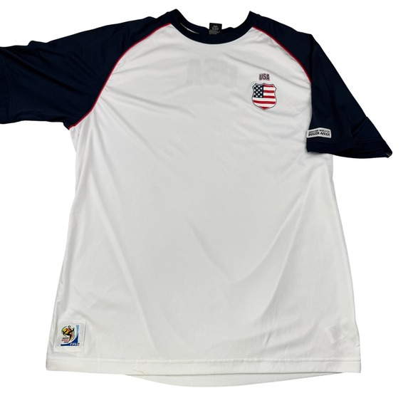 FIFA Official World Cup USA Jersey 2010 South‎ Africa Soccer T-Shirt Mens XL - Picture 1 of 16